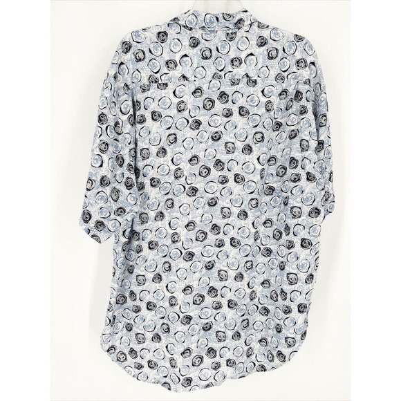 Vtg Guess By Georges Marciano Button Up Short Sleeve Geometrc Shirt USA Made M - Picture 3 of 9